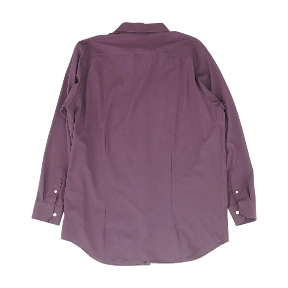 Purple Tall Solid Long Sleeve Button Down - Image 2