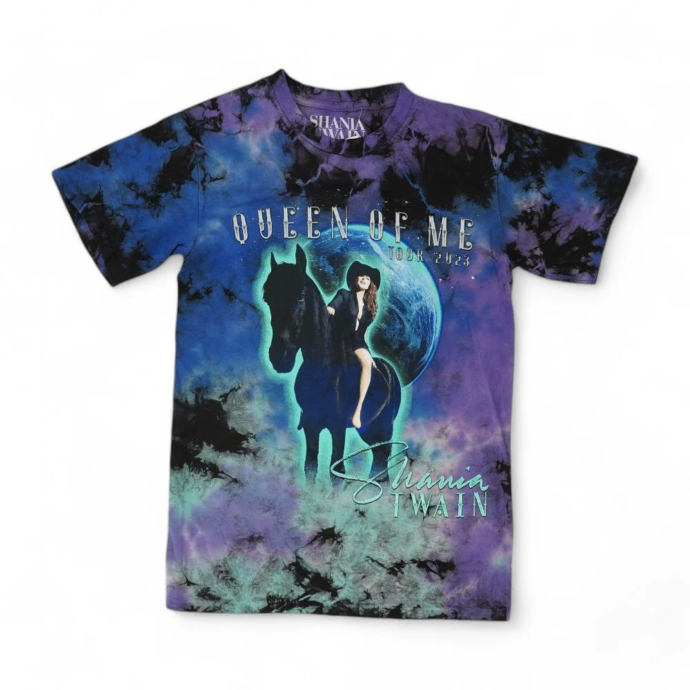 Purple Tie Dye Crewneck T-Shirt - Image 3
