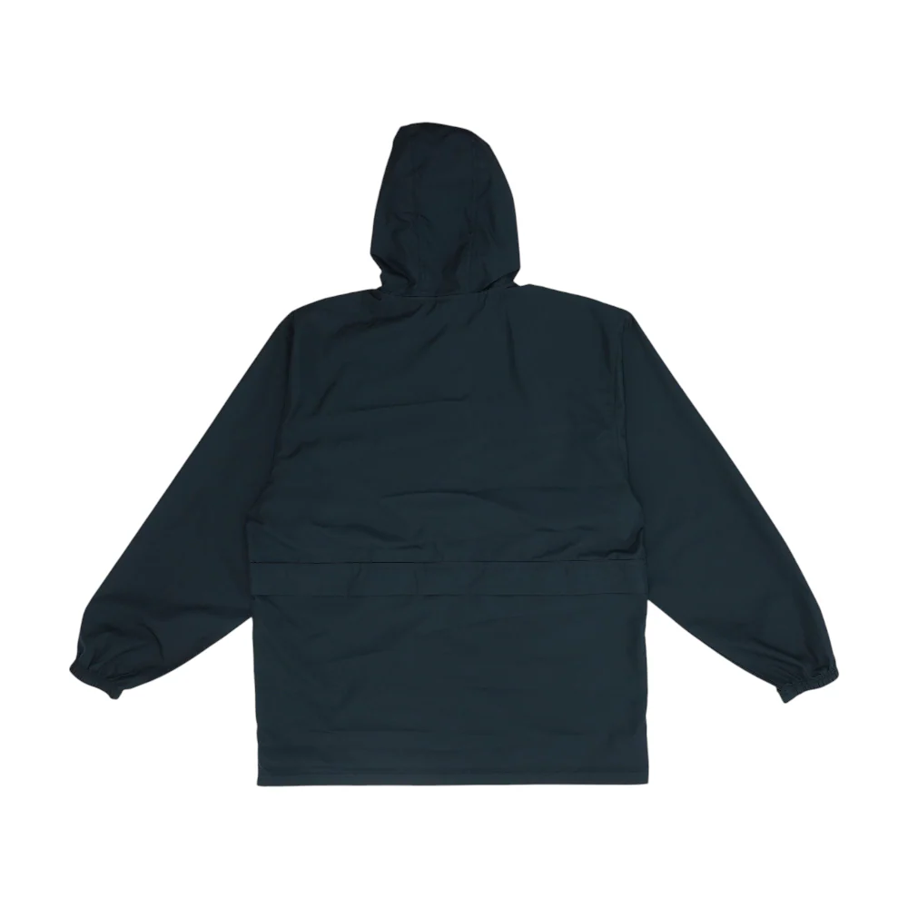 Black Solid Rain Jacket - Image 2