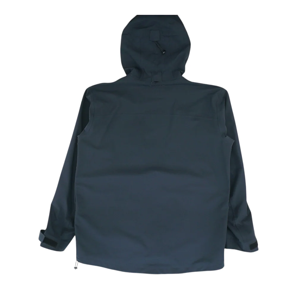 Black Solid Rain Jacket - Image 2