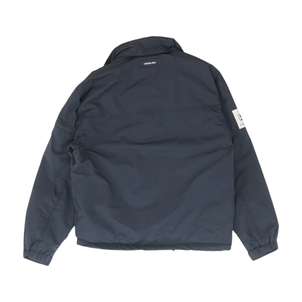 Navy Solid Rain Jacket - Image 2