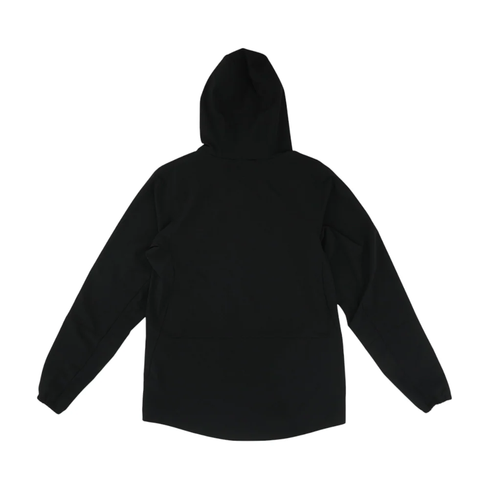 Black Solid Rain Jacket - Image 2