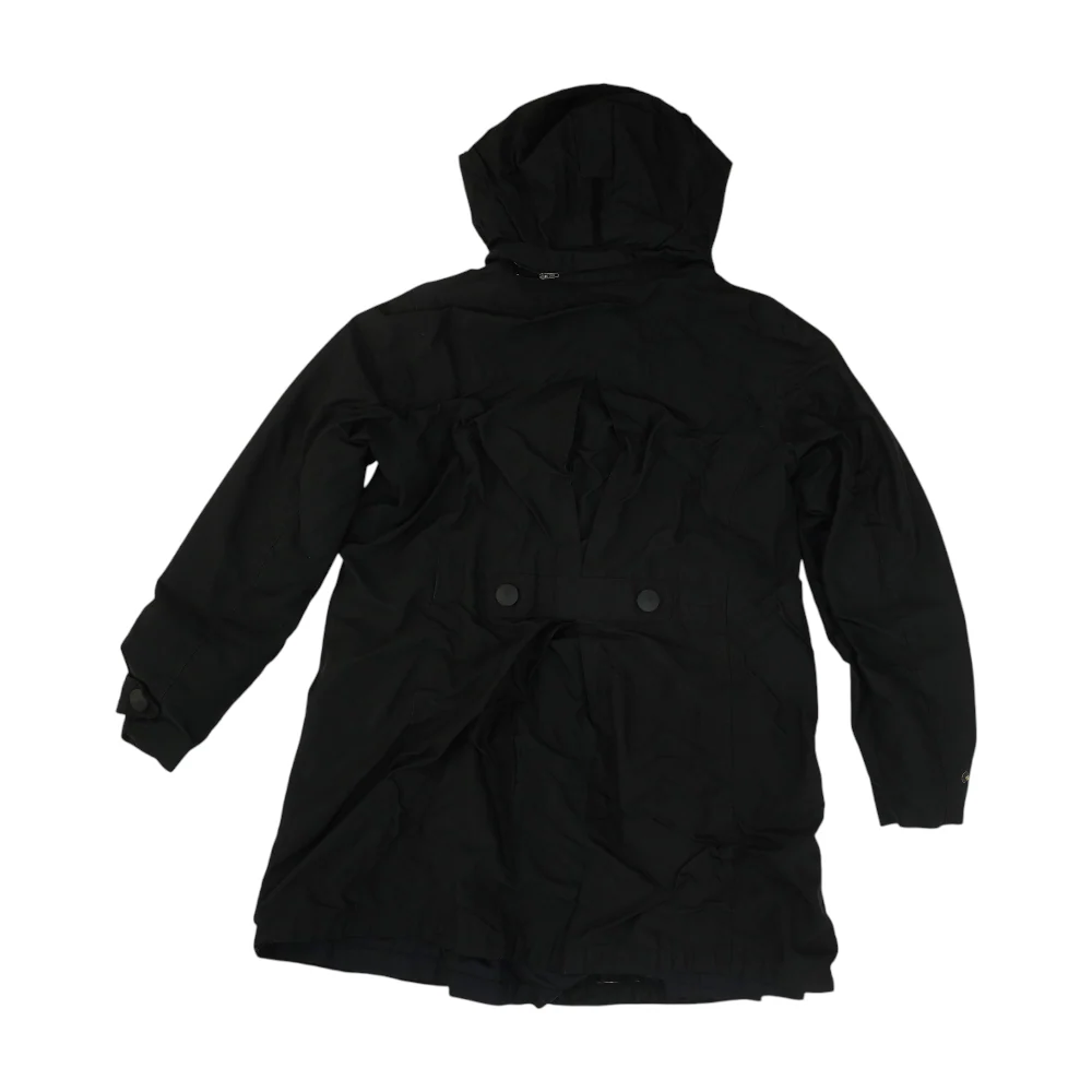 Black Solid Rain Jacket - Image 2