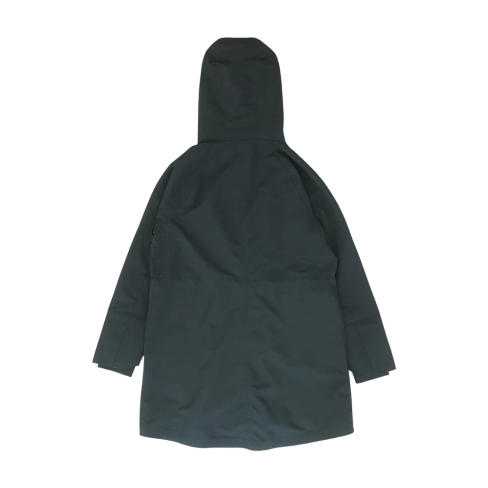 Black Solid Rain Jacket - Image 2