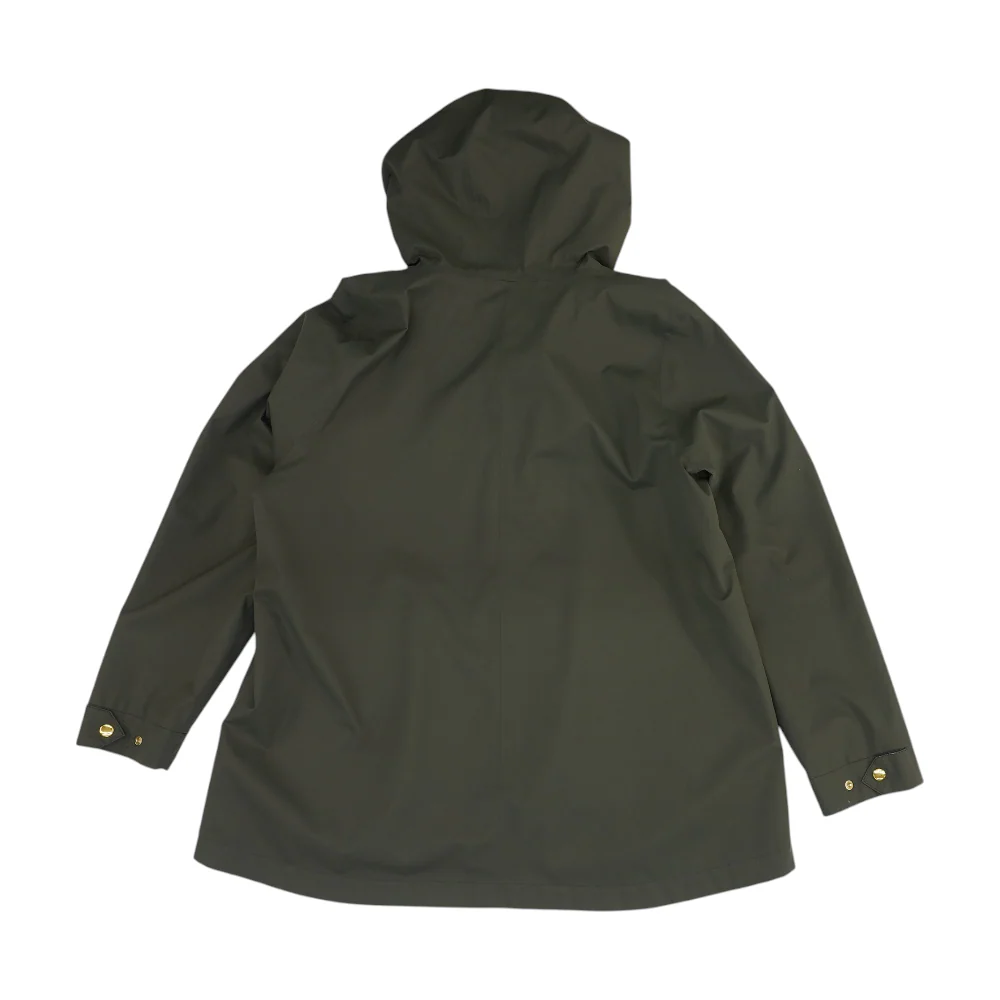 Green Solid Rain Jacket - Image 2