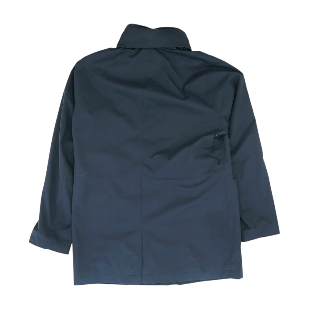 Navy Solid Rain Jacket - Image 2