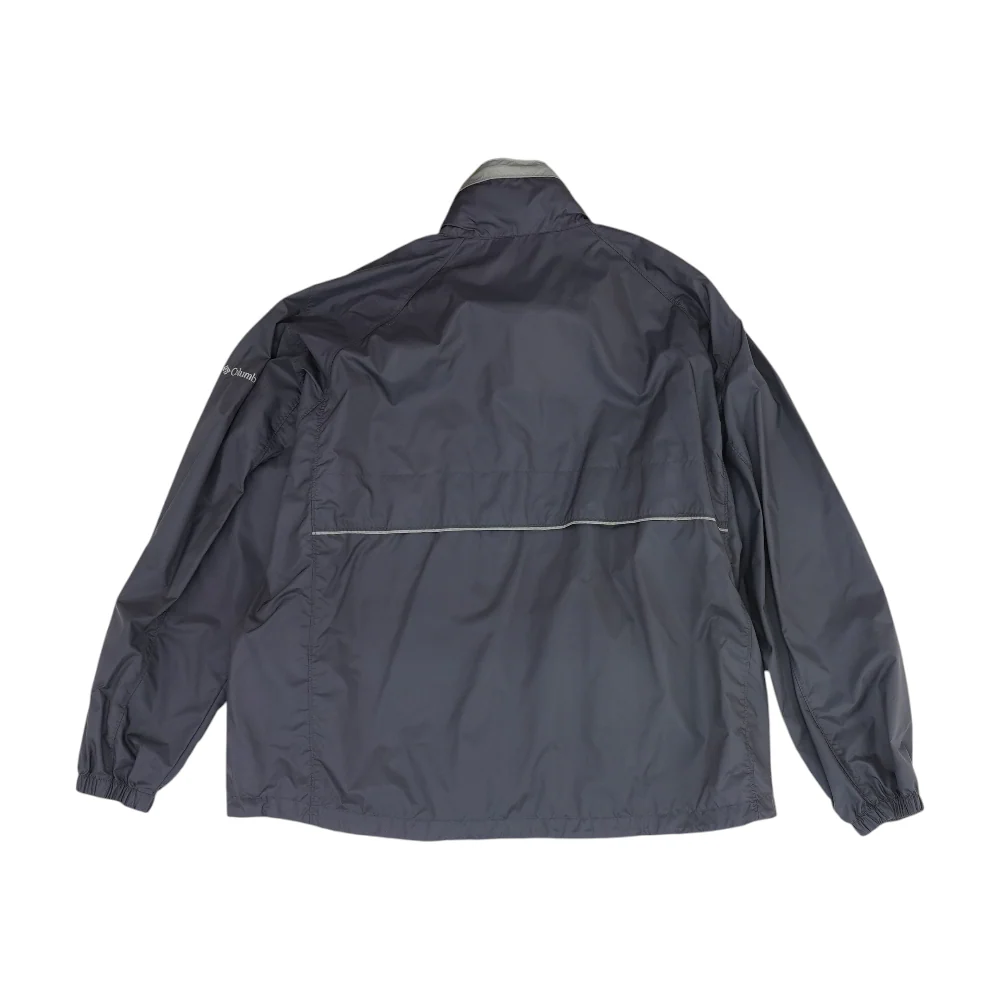 Gray Solid Rain Jacket - Image 2