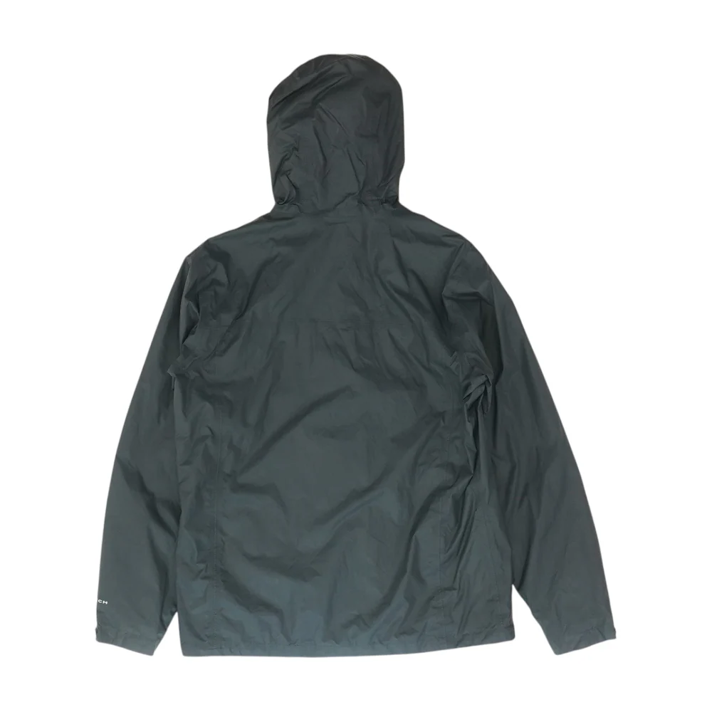 Black Solid Rain Jacket - Image 2