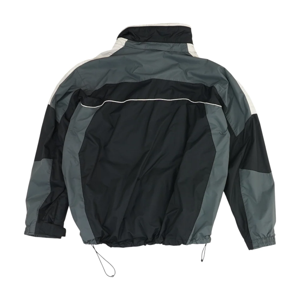 Vintage Black Solid Rain Jacket - Image 2