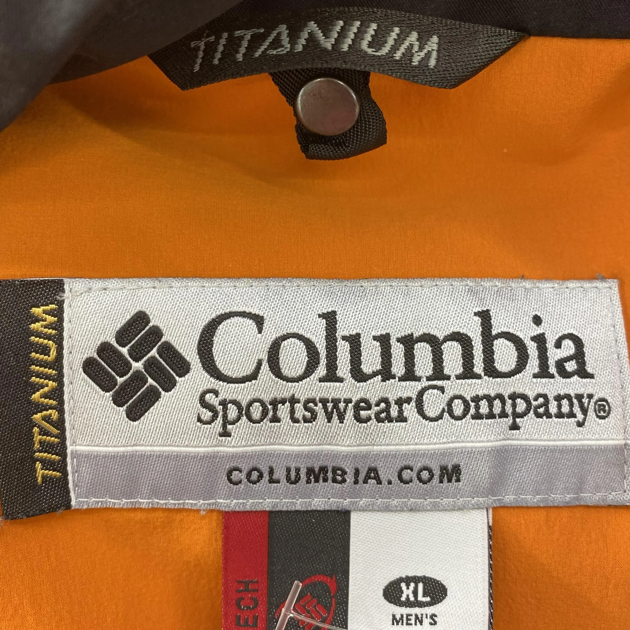 Vintage Orange Solid Rain Jacket - Image 3