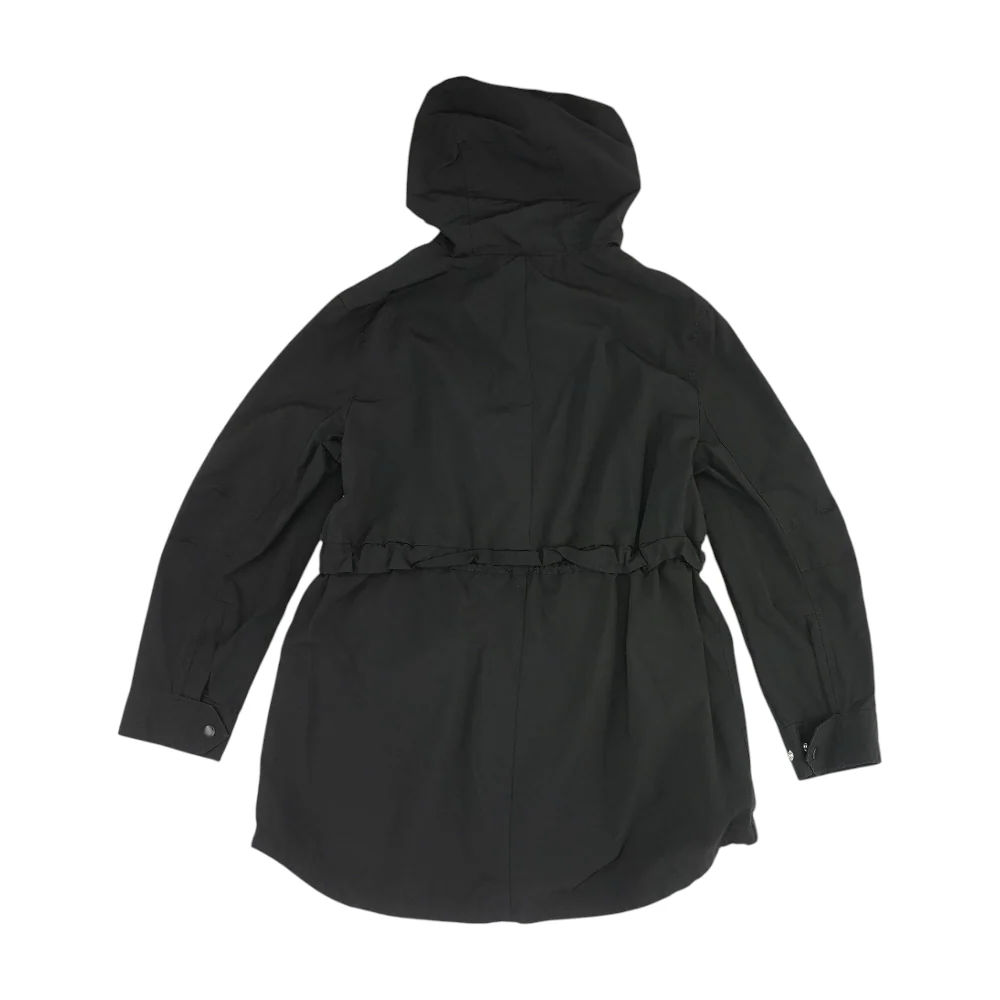Black Solid Rain Jacket - Image 2