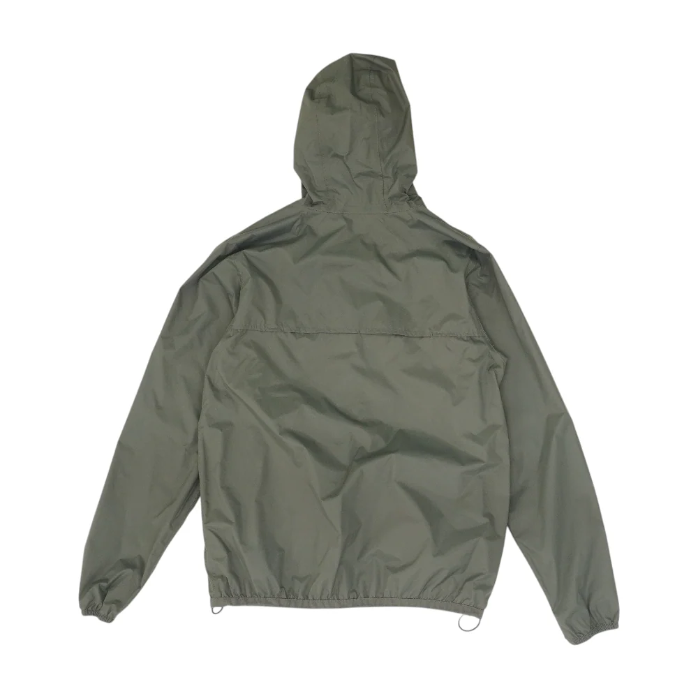 Gray Solid Rain Jacket - Image 2