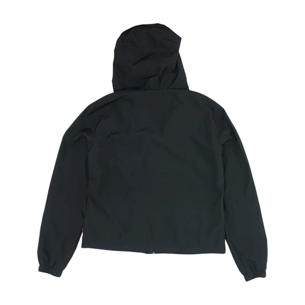 Black Solid Rain Jacket - Image 2