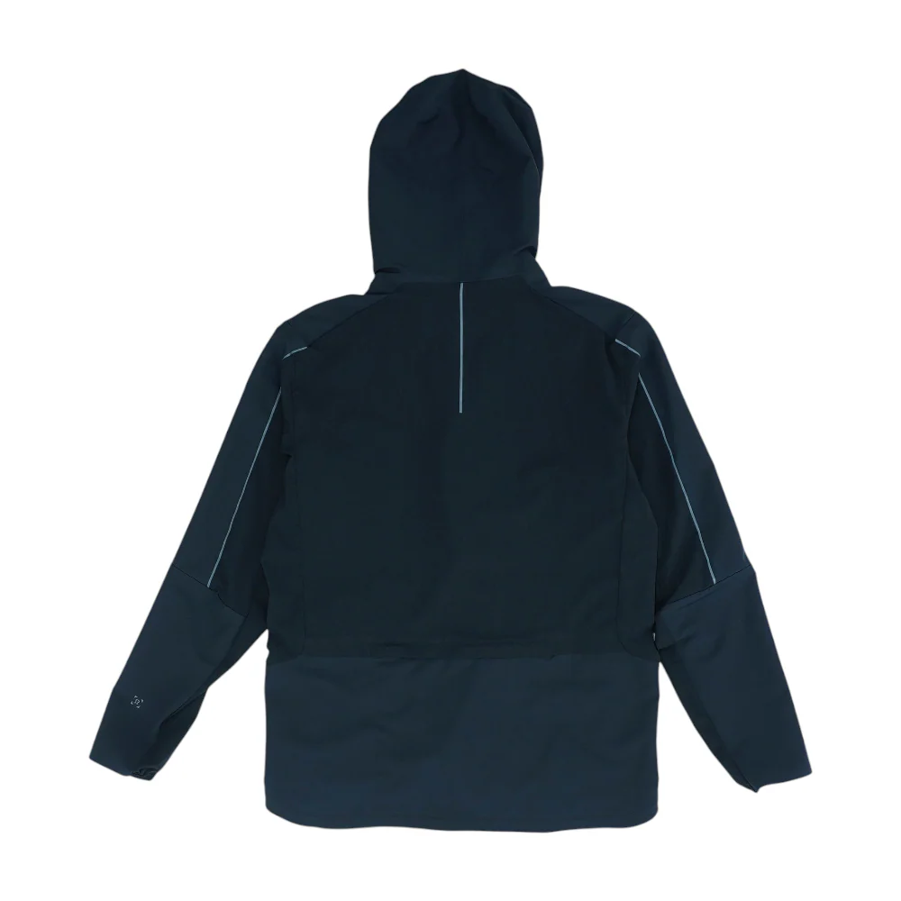 Black Solid Rain Jacket - Image 2
