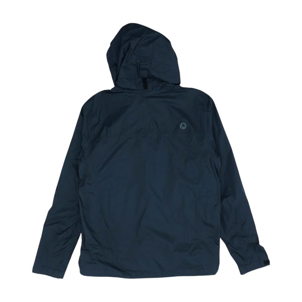 Black Solid Rain Jacket - Image 2