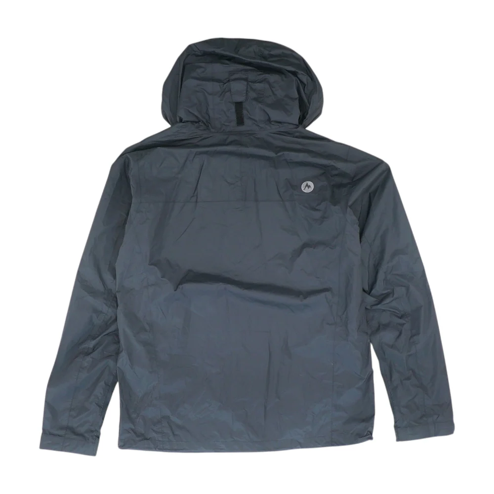 Black Solid Rain Jacket - Image 2