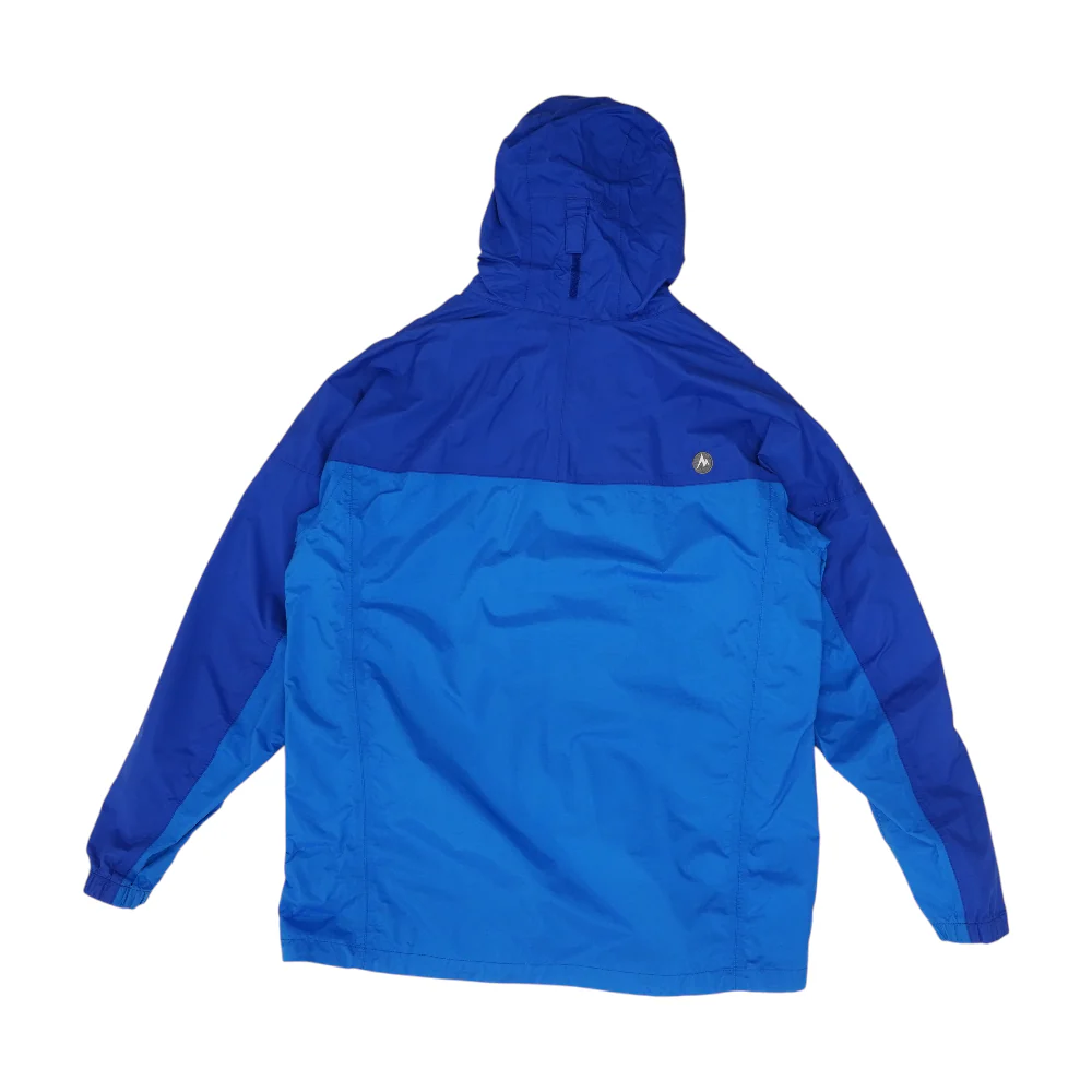 Blue Solid Rain Jacket - Image 2