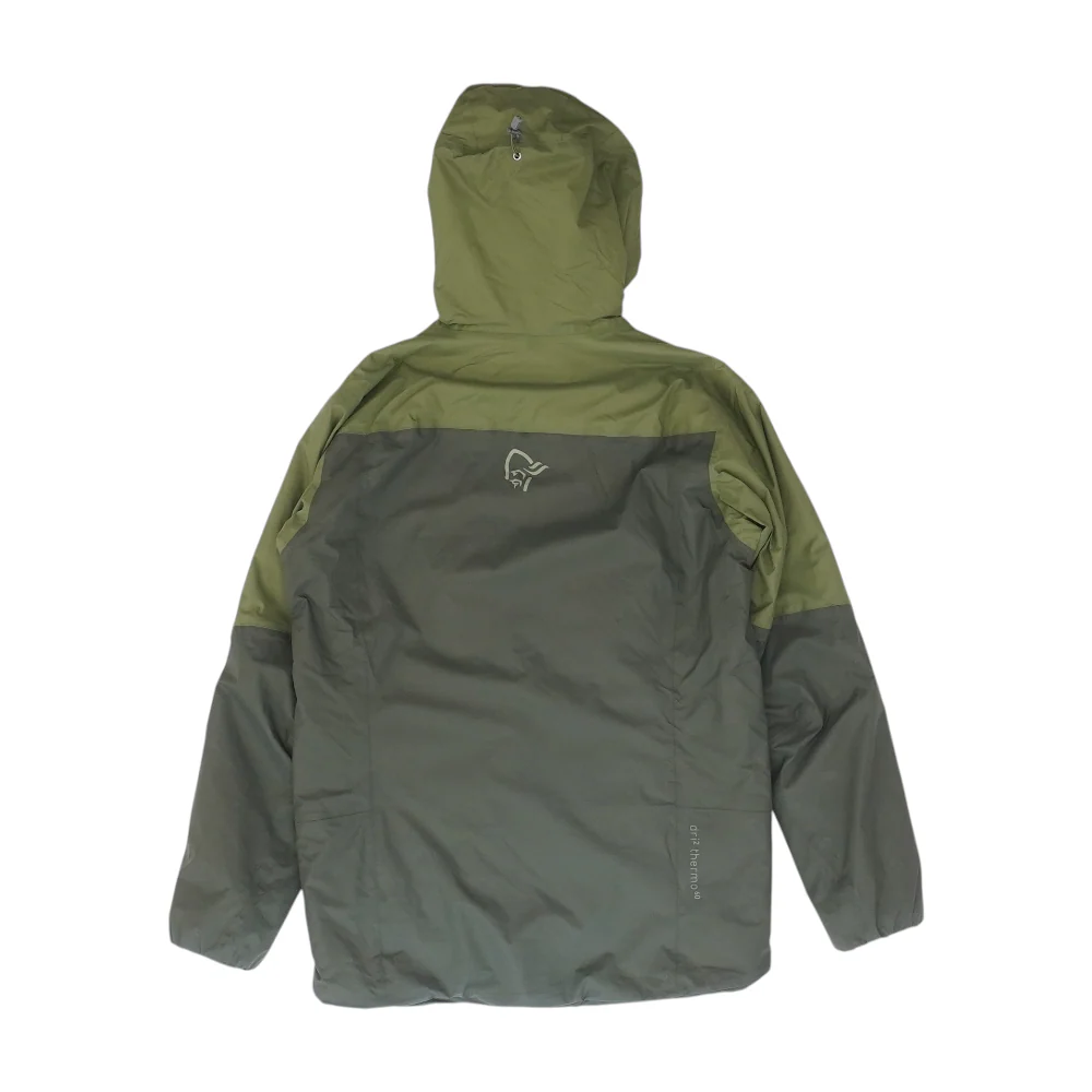 Green Solid Rain Jacket - Image 2