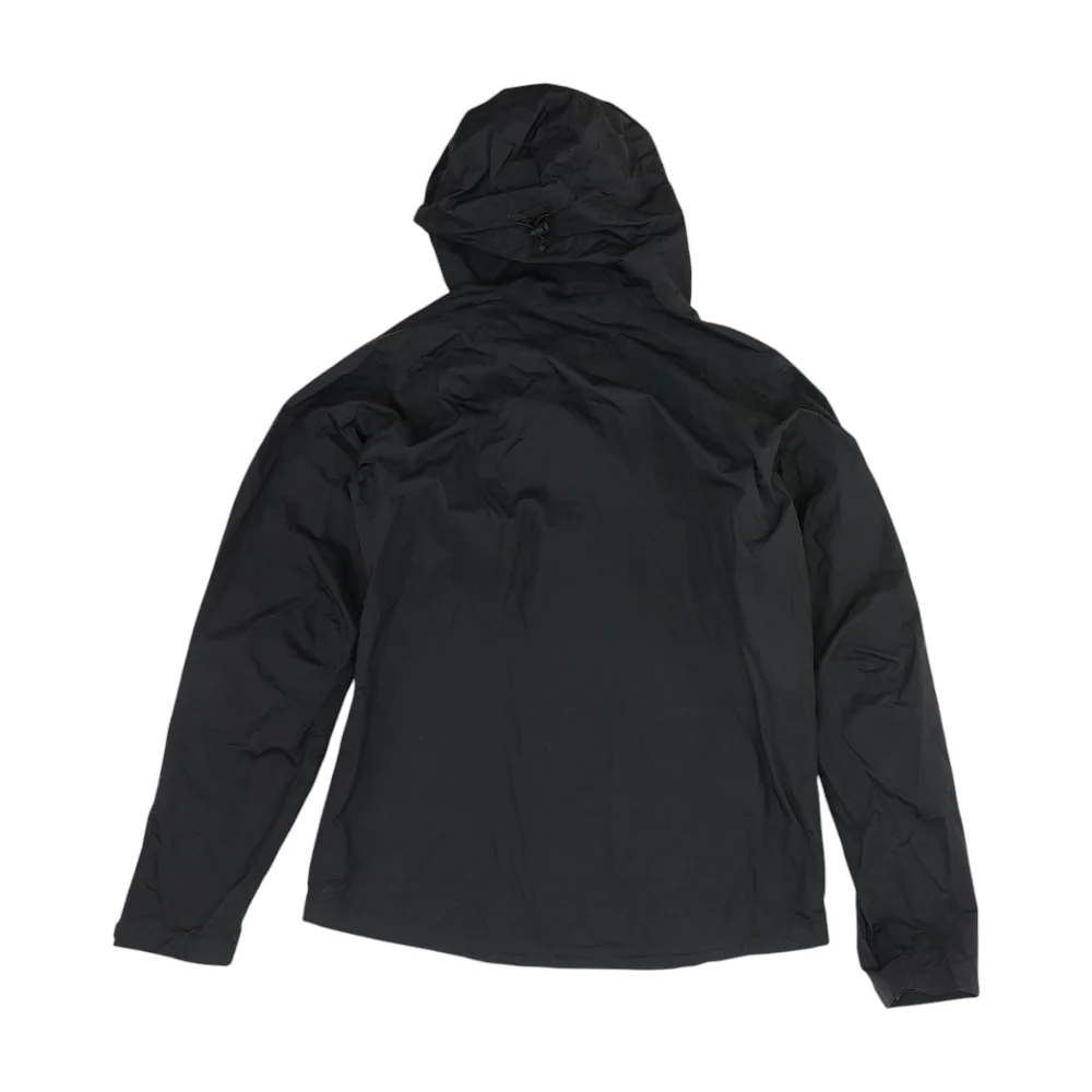 Black Solid Rain Jacket - Image 2
