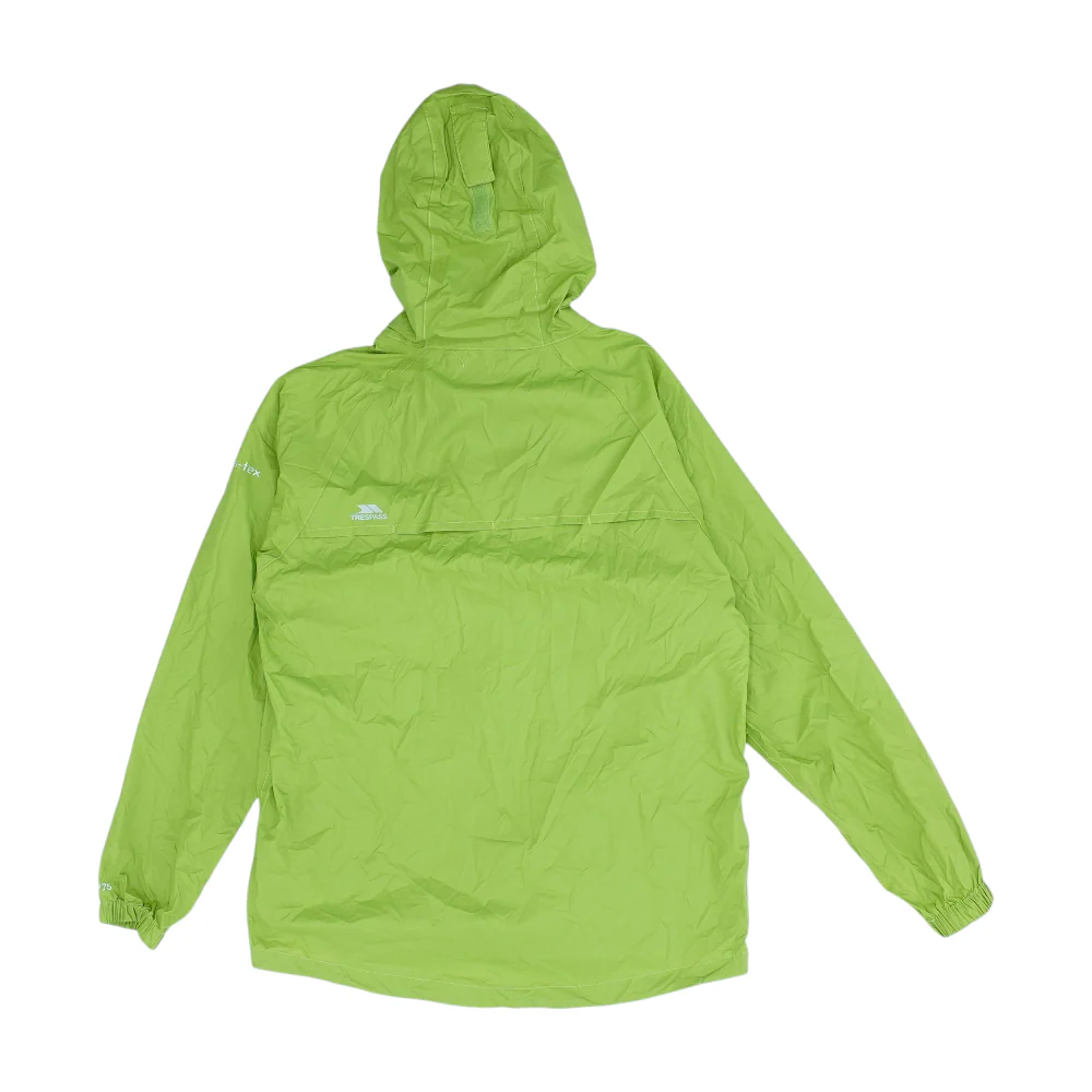 Green Solid Rain Jacket - Image 2
