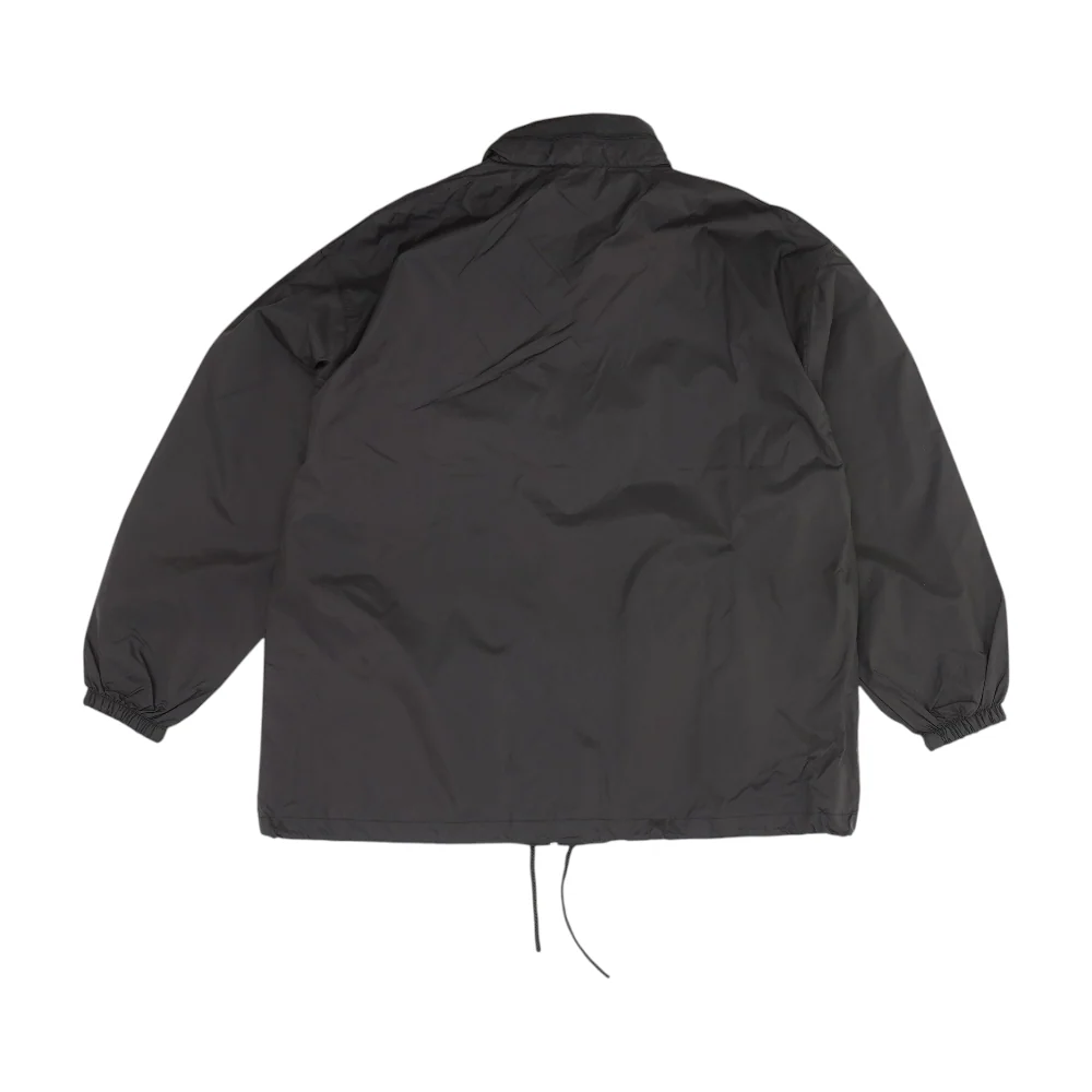 Black Solid Rain Jacket - Image 2