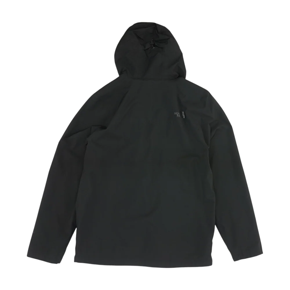 Black Solid Rain Jacket - Image 2