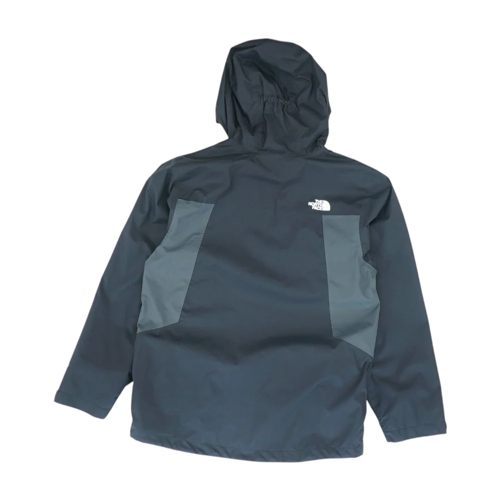 Black Color Block Rain Jacket - Image 2