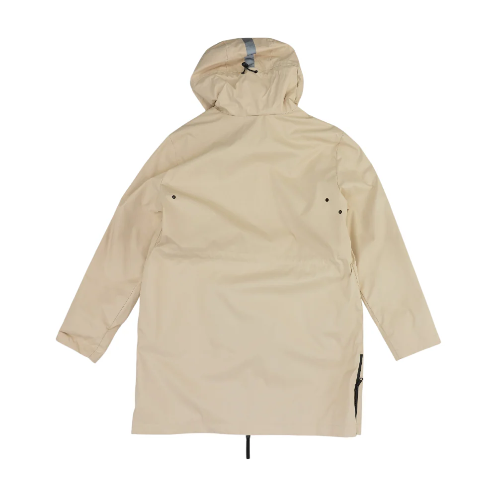 Beige Solid Rain Jacket - Image 2