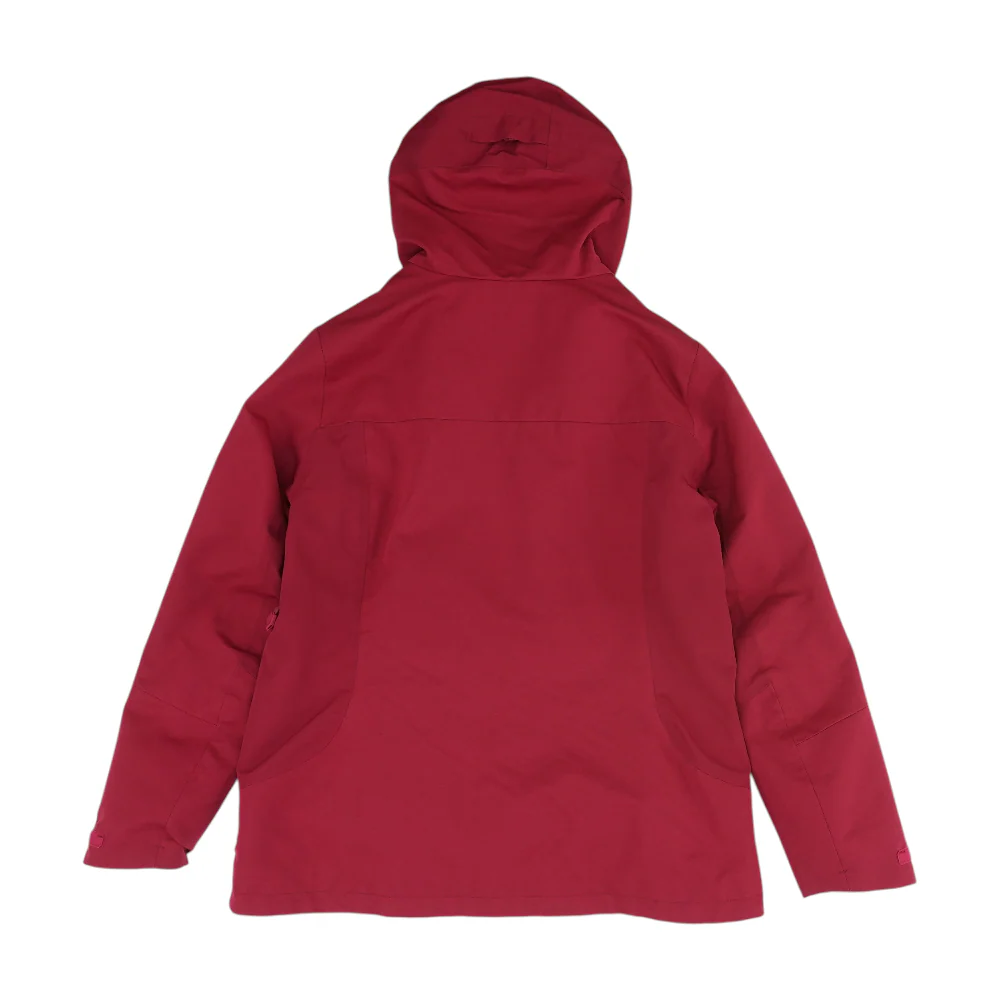 Red Solid Rain Jacket - Image 2