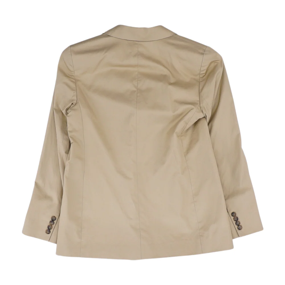Tan Solid Blazer - Image 2
