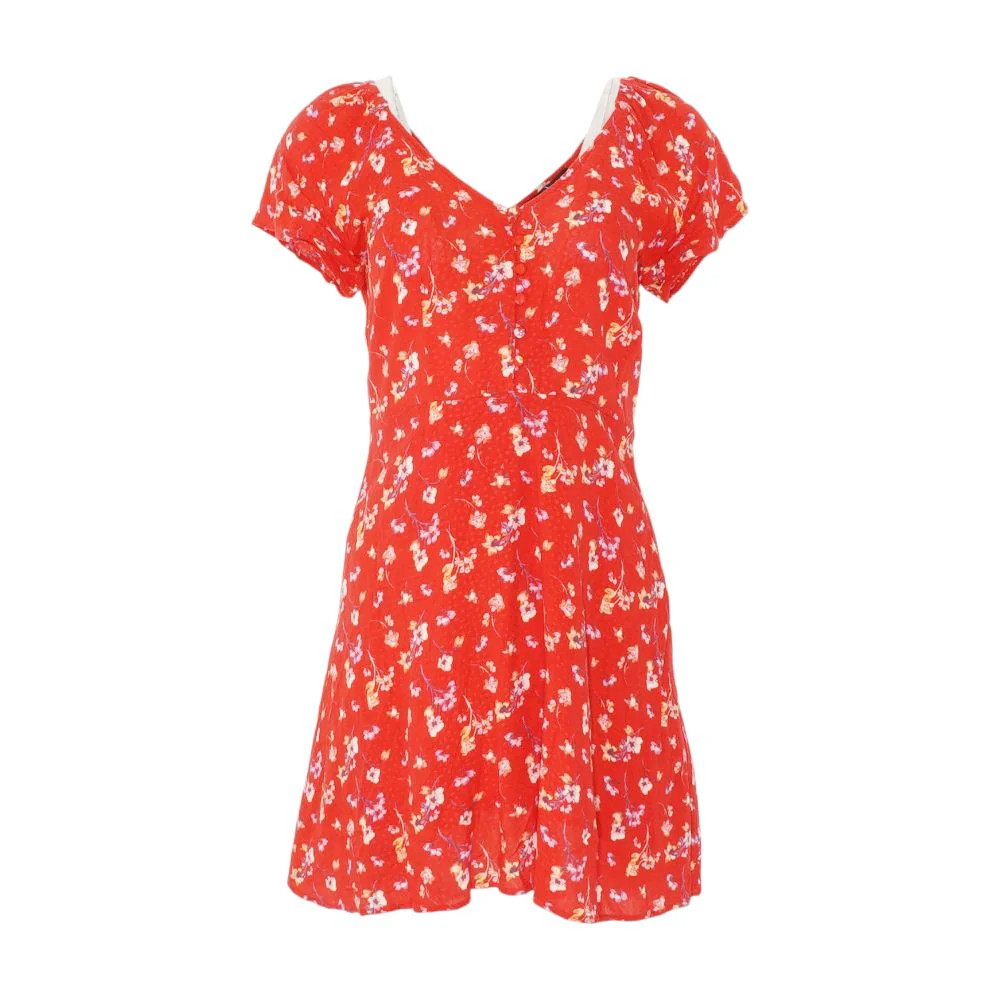 Red Floral Mini Dress