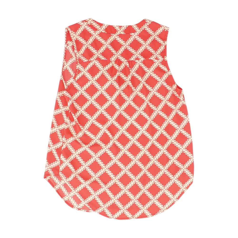 Red Graphic Blouse - Image 2