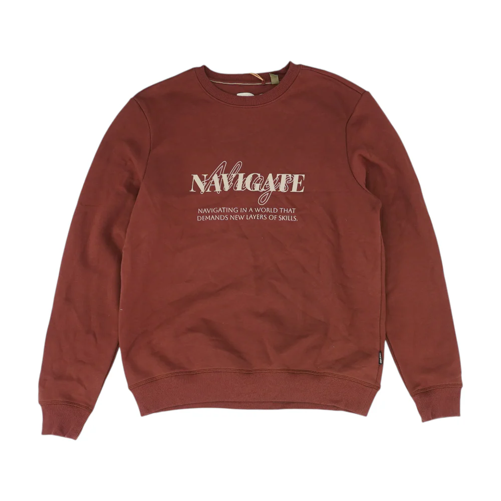 Red Graphic Sweatshirt Pullover