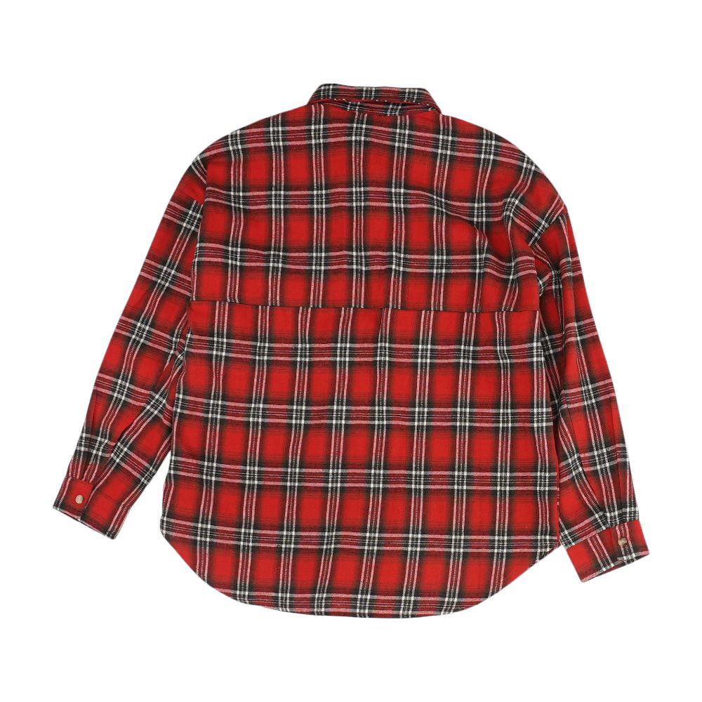 Red Plaid Flannel Button Down - Image 2