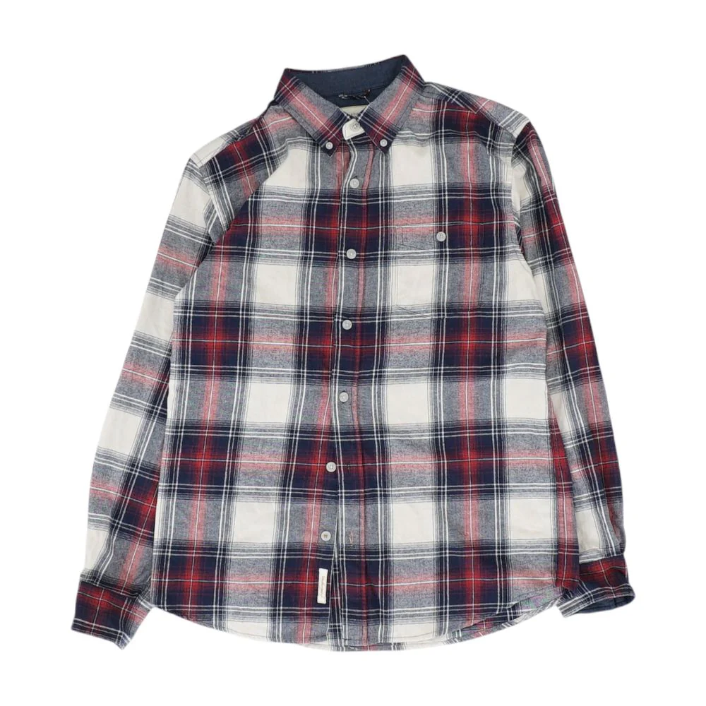 Red Plaid Flannel Button Down