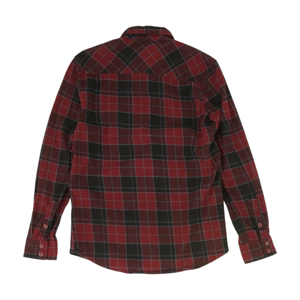 Red Plaid Flannel Button Down - Image 2