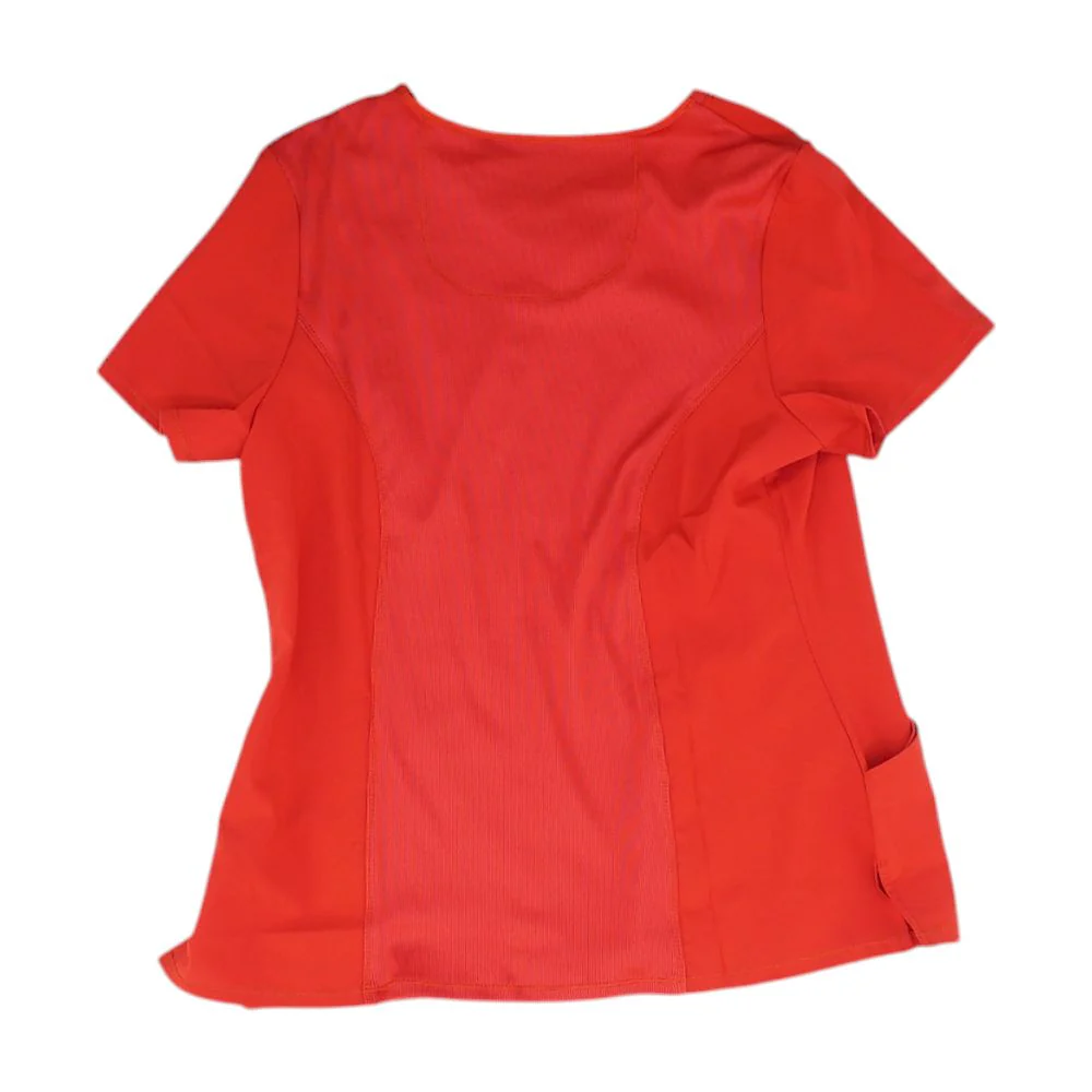 Red Scrub Top Knit Top - Image 2