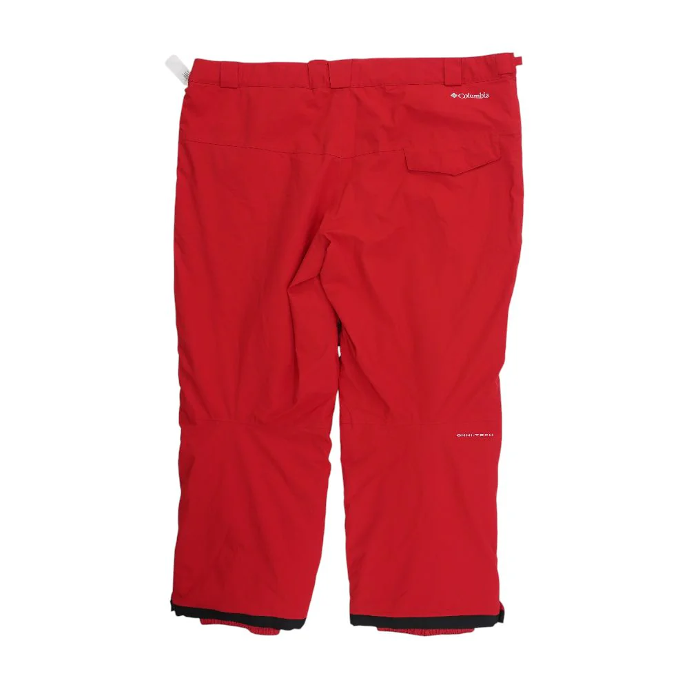 Red Solid Active Ski Pants - Image 2