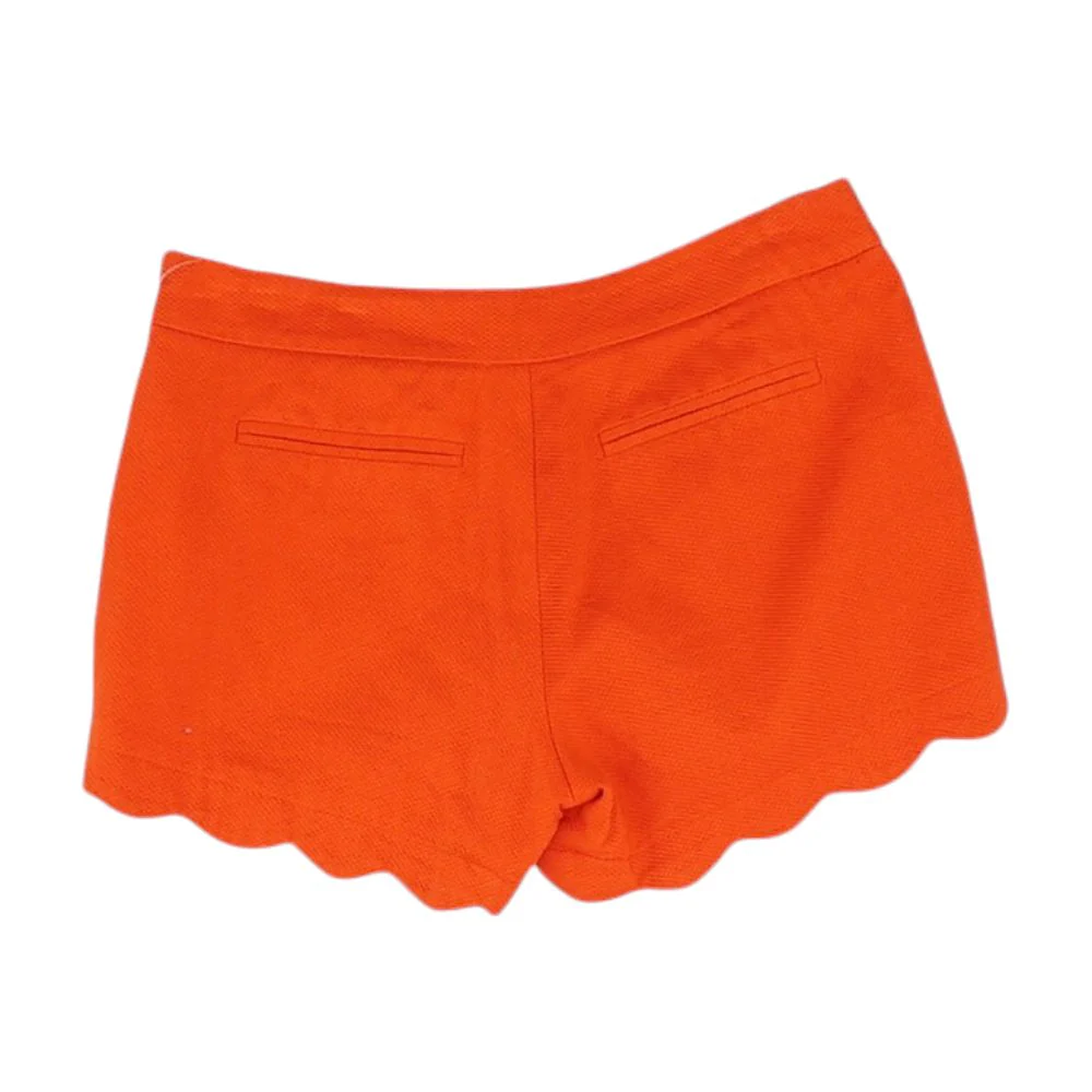 Red Solid Chino Shorts - Image 2