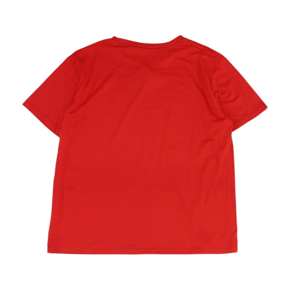 Red Solid Crewneck T-Shirt - Image 2