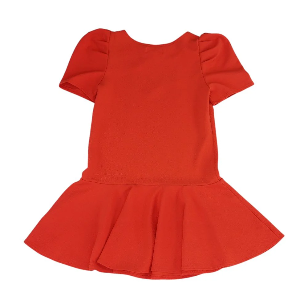Red Solid Dress - Image 2