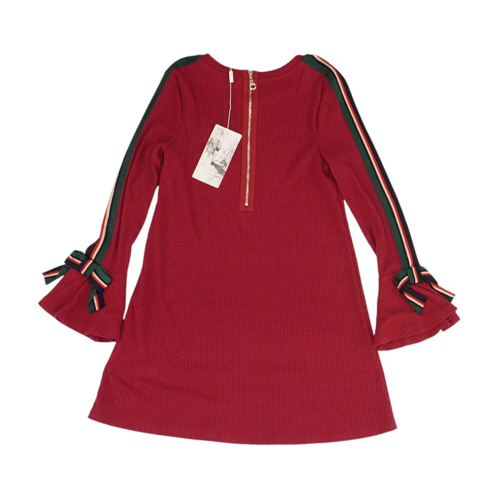 Red Solid Dress - Image 2