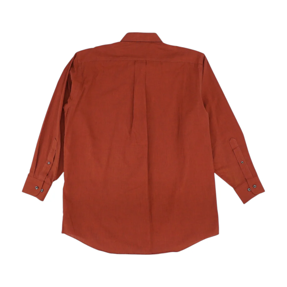 Red Solid Long Sleeve Button Down - Image 2