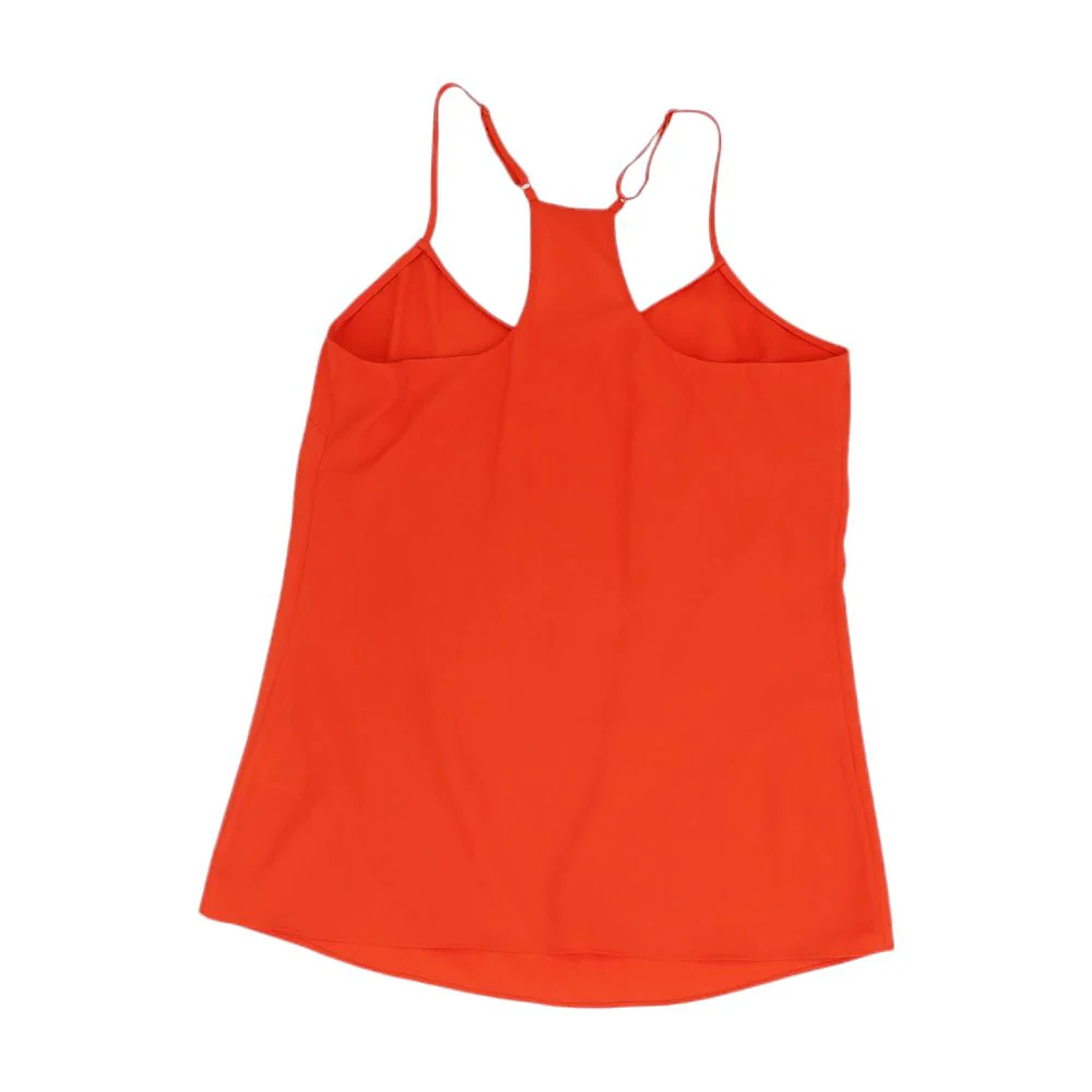 Red Solid Sleeveless Blouse - Image 2
