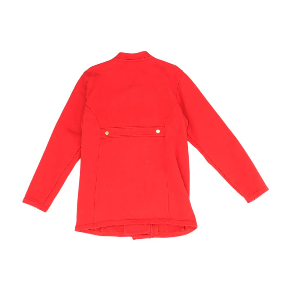 Red Solid Topcoat Coat - Image 2