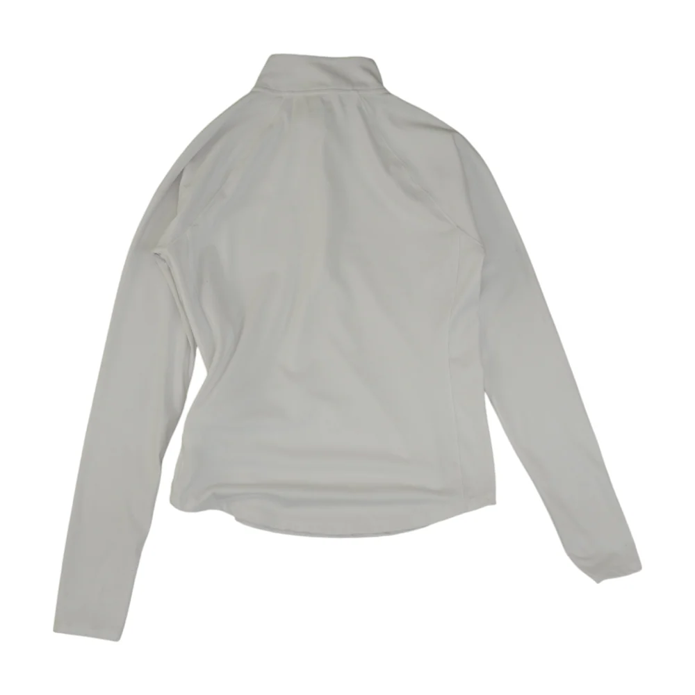 White Solid 1/4 Zip Pullover - Image 2