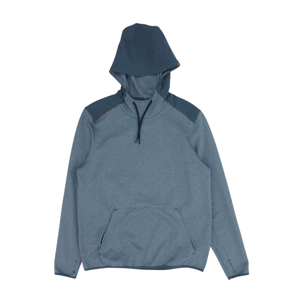 Gray Solid Hoodie Pullover