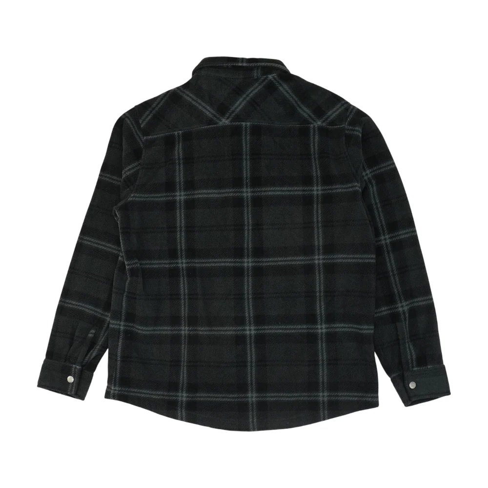 Black Plaid Flannel Button Down - Image 2