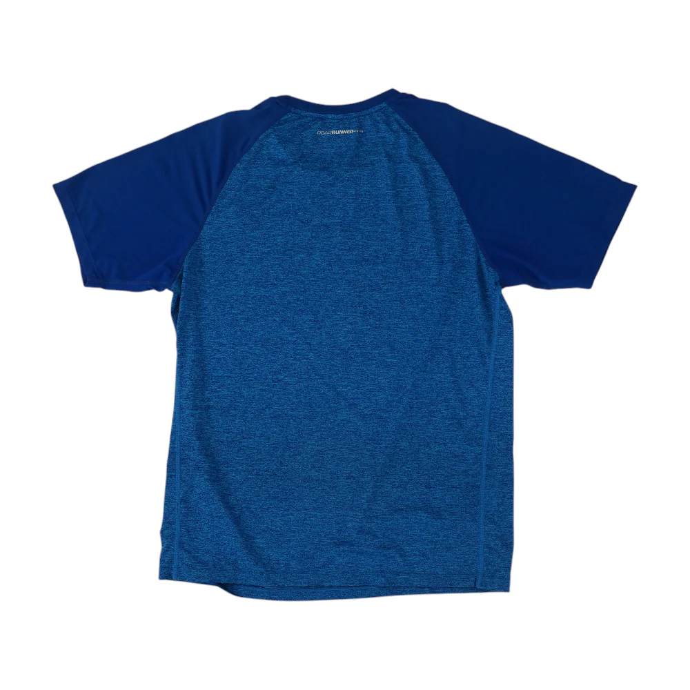Blue Color Block Raglan T-Shirt - Image 2