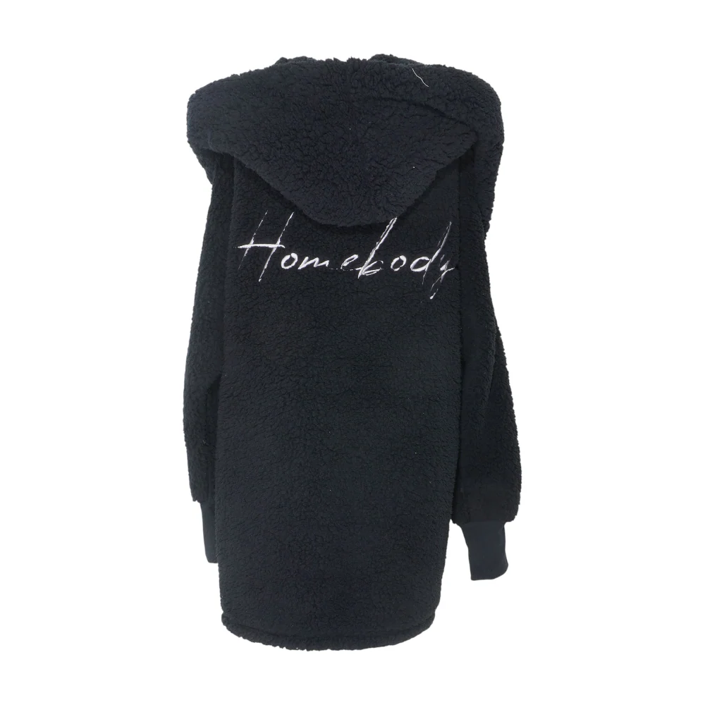 Black Solid Robe - Image 2